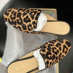 Michael Kors Leopard Print Mules